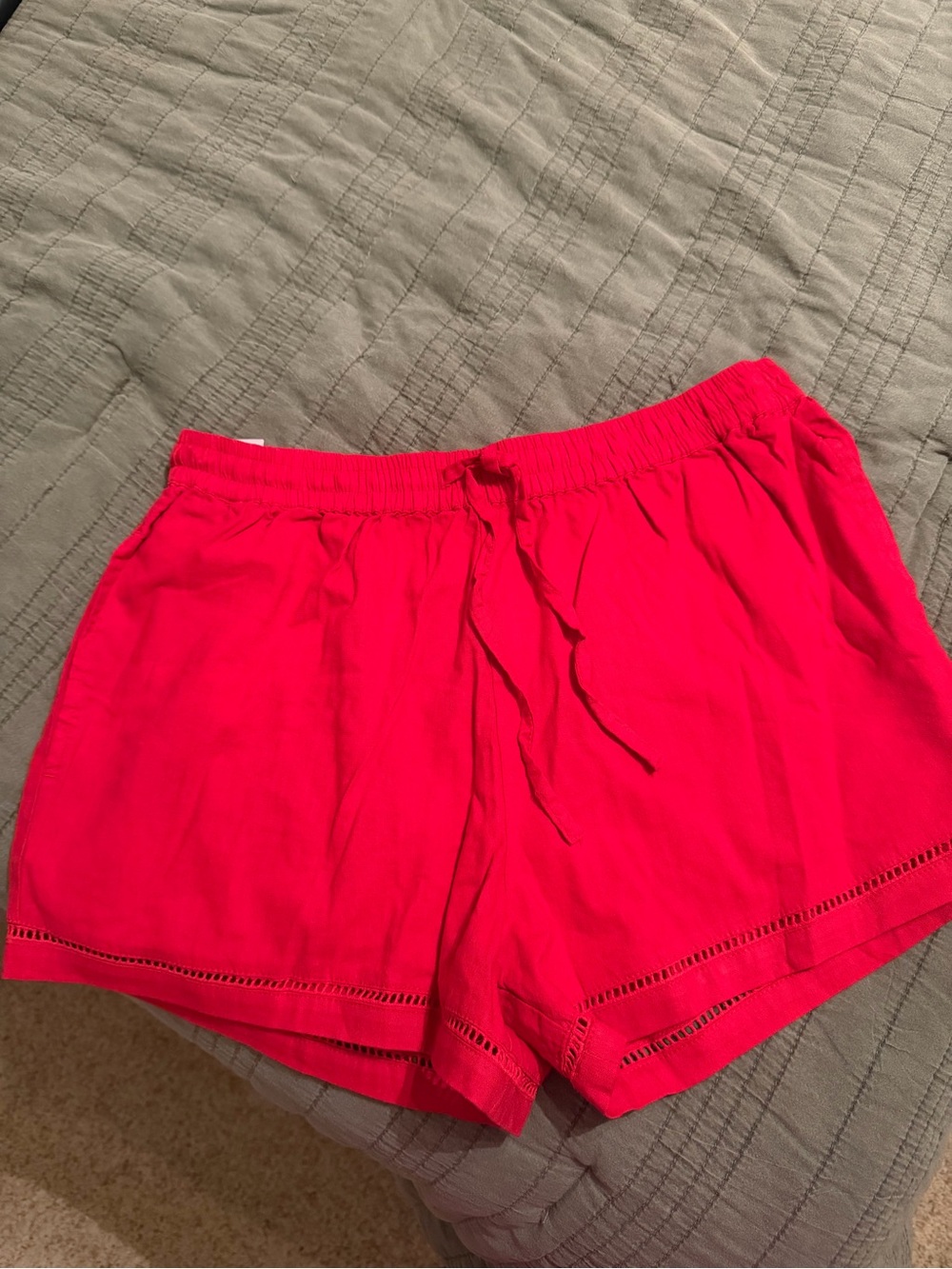Kut from the Kloth Hot Pink Drawstring Elastic-Waist Athletic Shorts